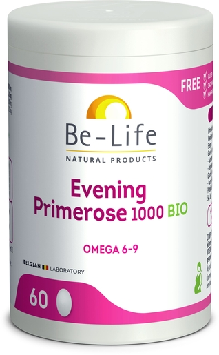 Be-Life Evening Primrose 1000 Bio 60 Gélules | Bien-être féminin