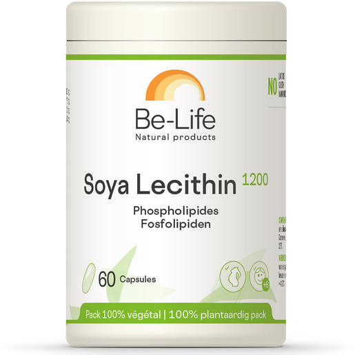 Be-Life Soya Lecithin 1200 60 Gélules | Cholestérol