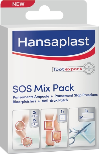 Hansaplast Foot Expert SOS Mix Pack 6 Pansements | Ampoules