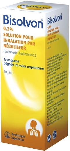 Bisolvon 0.2% Solution pour Inhalation par Nébuliseur 100ml | Toux grasse