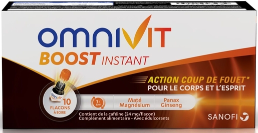 Omnivit Boost Instant 10 Flacons x 15ml | Multivitamines