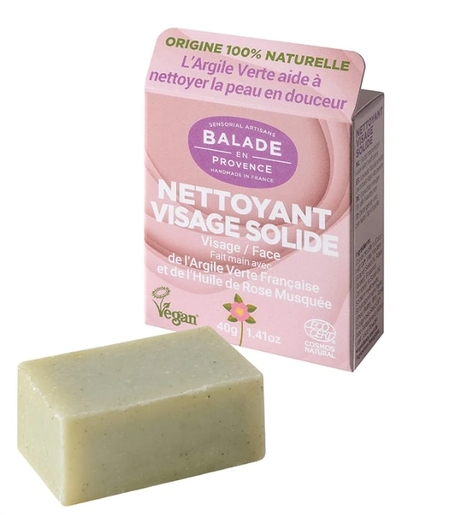 Balade En Provence Nettoyant Visage Solide 40g | Cosmétique bio