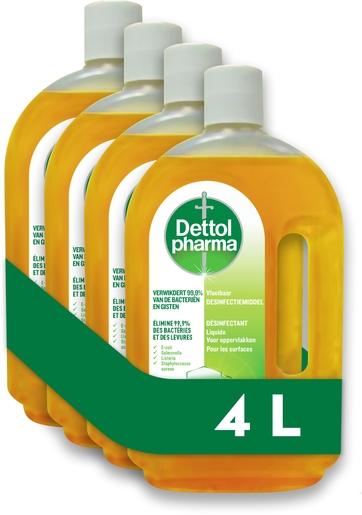 Dettolpharma Original Désinfectant liquide 4x1L | Désinfectants