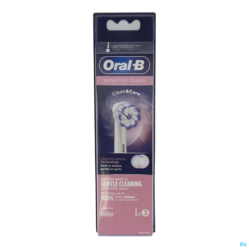 Oral-B Refill Sensitive Clean 3 Pièces | Brosse à dent