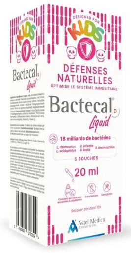 Bactecal D Liquid Système Immunitaire 20ml | Probiotiques - Prébiotiques