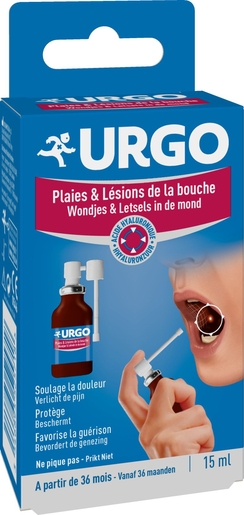 Urgo Spray Plaies et Lesion Bouche 15ml | Aphtes - Gingivite
