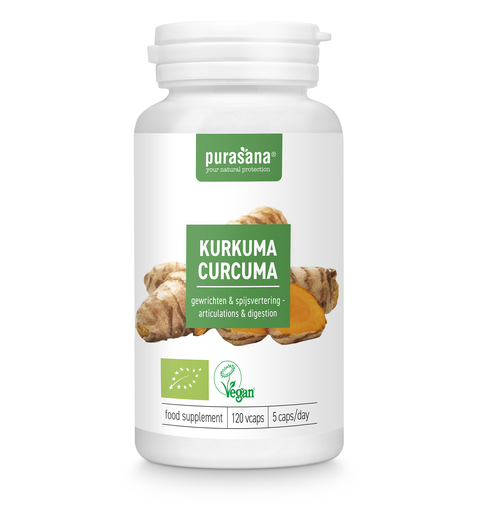 Purasana Curcuma 120 capsules | Défenses naturelles - Immunité