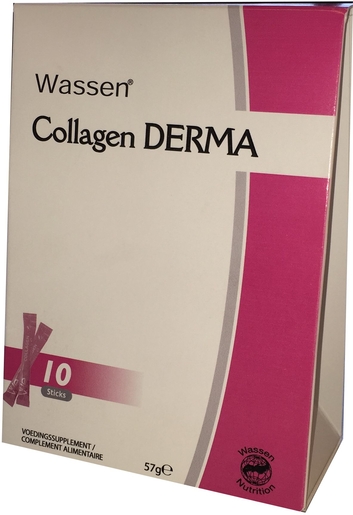 Collagen Derma 10 Sticks de poudre x 57g | Peau