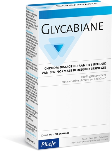 Glycabiane 60 Gélules x595mg | Glycémie - Sucre