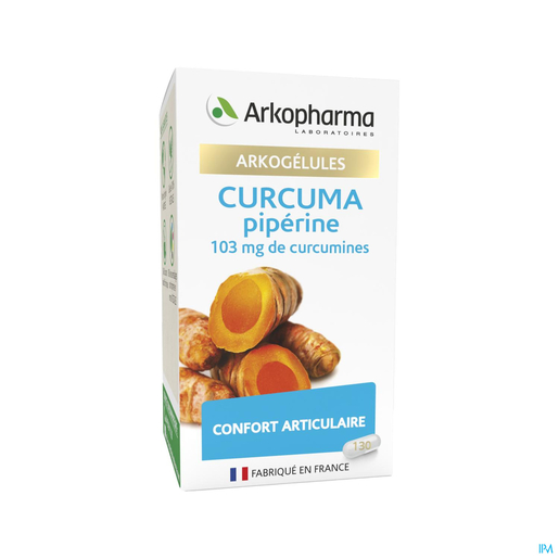 Arkogelules Curcuma 130 Gélules | Articulations