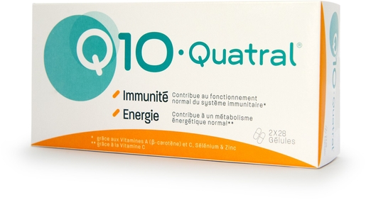 Q10 Quatral 2x28 Capsules | Défenses naturelles - Immunité
