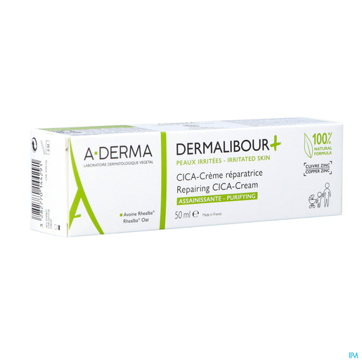 A-Derma Dermalibour+ CICA Crème Réparatrice Assainissante 50ml | Irritations cutanées