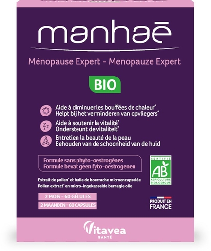 Manhaé Ménopause Expert Bio 60 Comprimés | Ménopause