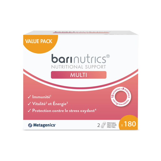 Metagenics Barinutrics Multi 180 Capsules (nouvelle formule) | Bien-être