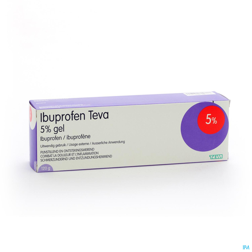 Ibuprofen Teva 5% Gel 120g | Muscles - Articulations - Courbatures