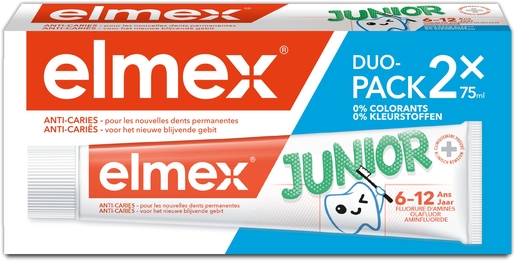 Elmex Dentifrice Junior Duopack 2x75ml | Dentifrice - Hygiène dentaire