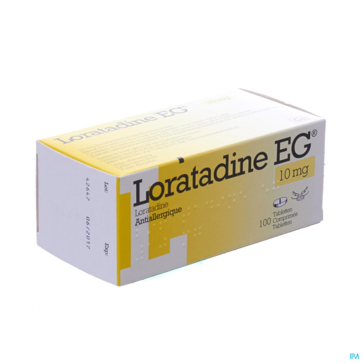 Loratadine EG 100 Comprimés x10mg | Peau