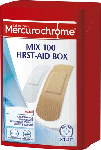Mercurochrome Boite Mix 100 Classiques | Trousse de secours