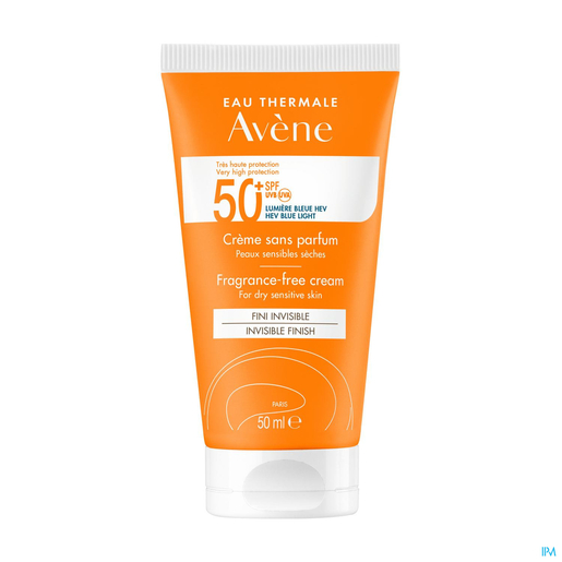Avene Solaire Crème Sans Parfum IP50+ 50ml | Crèmes solaires