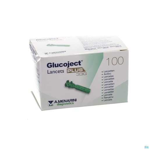 Glucoject Lancets Plus 33g 100 44121 | Diabète - Glycémie