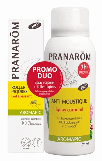 Pranarôm Anti-moustique Spray 75ml + Gel apaisant 15ml | Aromathérapie