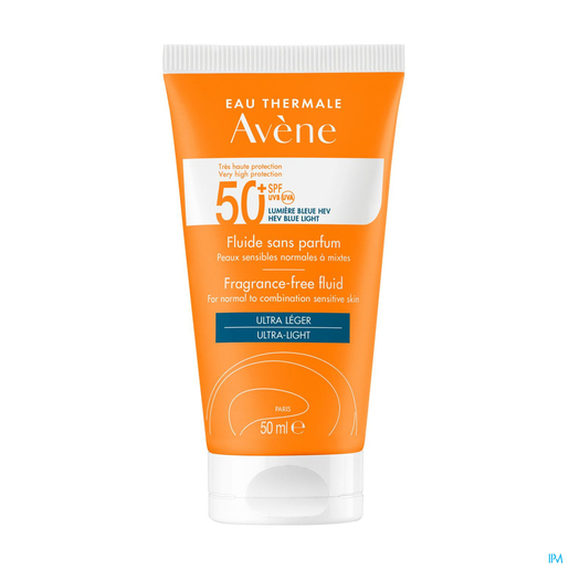 Avène Fluide Sans Parfum IP50+ 50ml | Crèmes solaires