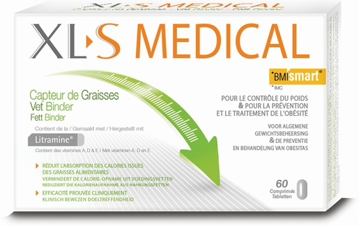 XLS Medical Capteur De Graisses 60 Comprimés | Capteurs de graisse