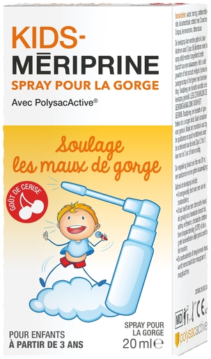 Kids Mériprine Spray Pour La Gorge 20ml | Mal de gorge