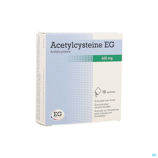 Acetylcysteine EG 600mg 10 Sachets | Toux grasse