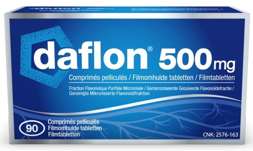 Daflon 500mg 90 Comprimés | Hémorroïdes