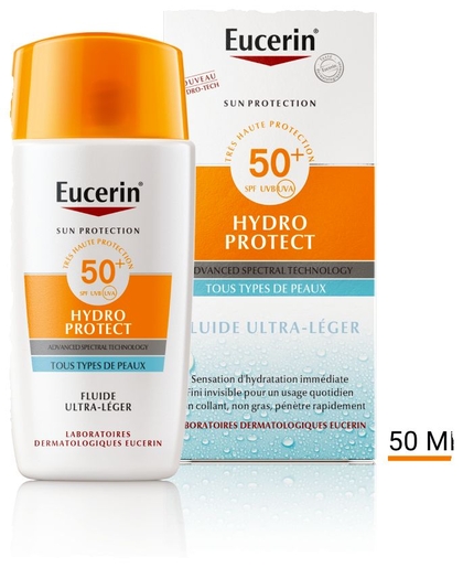 Eucerin Sun Hydro Protect IP50+ Fluide 50ml | Crèmes solaires