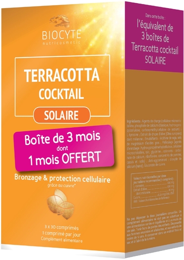Biocyte Terracotta Cocktail Solaire Comp 90 | Soleil - Bronzage