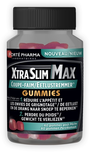XtraSlim Max Coupe-Faim 60 Gummies | coupe-faims et modérateurs d'appétit
