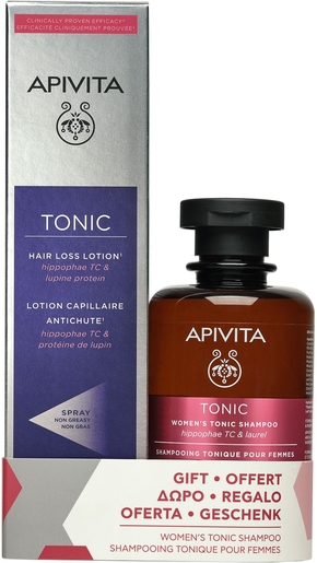 Apivita Hair Loss lotion 150ml + Women&#039;s Tonic Shampooing 250ml | Chute des cheveux
