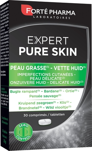 Expert Pure Skin Peau Grasse 30 Comprimés | Peau