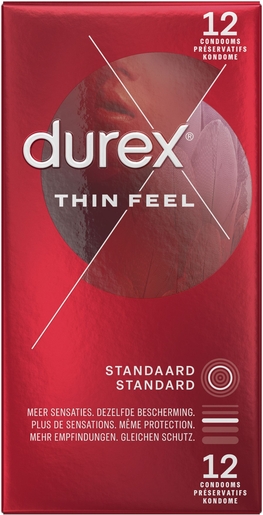 Durex Thin Feel Preservatifs 12 | Contraceptifs