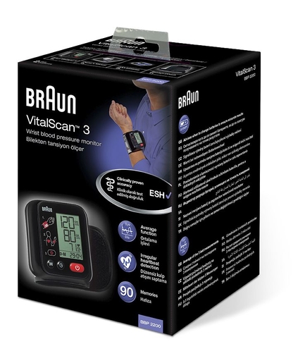 Braun Tensiomètre Poignet VitalScan 3 (ref BBP 2200) | Tensiomètres