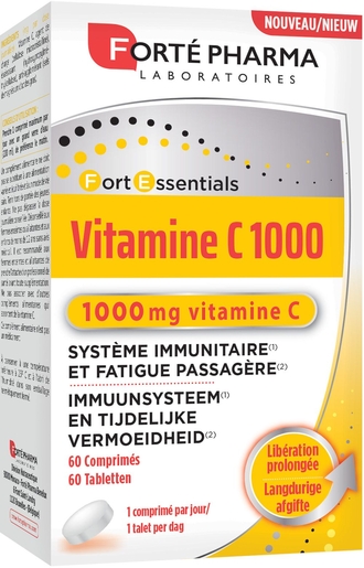 Forté Pharma Vitamine C 1000 60 Comprimés | Défenses naturelles - Immunité