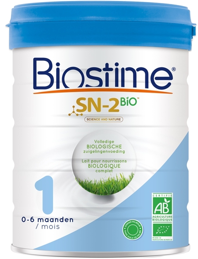 Biostime SN-2 BIO 1 Lait pour nourrisson biologique complet, lait en poudre de 0 à 6 mois, 800g | Produits Bio