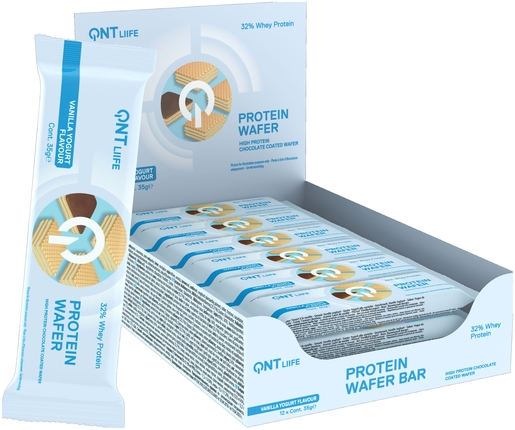 QNT Protein Wafer Vanilla Yoghurt Barre 35g | Récupération