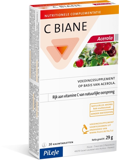 C Biane Acerola 20 Comprimés | Vitamine C