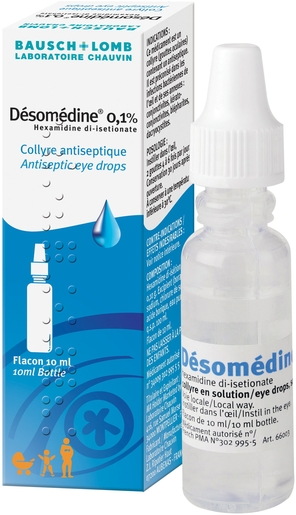 Desomedine 0,1% Collyre Antiseptique 10ml | Conjonctivites - Inflammations