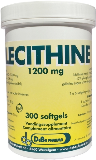 Lecithine 300 Capsules x1200mg Deba | Cholestérol