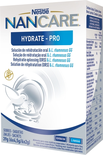 NANCARE Hydrate-Pro 6x4,5g 6x2g | Solutions de réhydratation