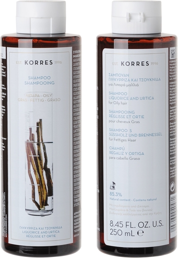 Korres Shampooing Purifiant Réglisse &amp; Ortie 250ml | Shampooings