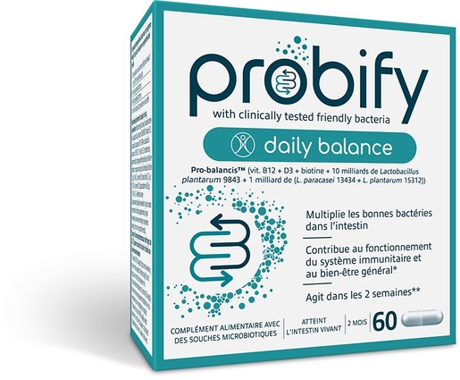 Probify Daily Balance 60 Capsules | Défenses naturelles - Immunité