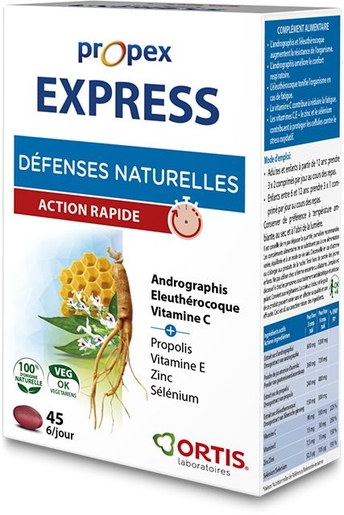 Ortis Propex Express 45 Comprimés | Défenses naturelles
