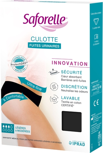 Saforelle Culotte Ultra Absorbante Fuite Urinaire Taille 38 | Problèmes urinaires