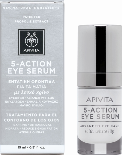 Apivita 5 Action Serum Yeux 15ml | Contour des yeux