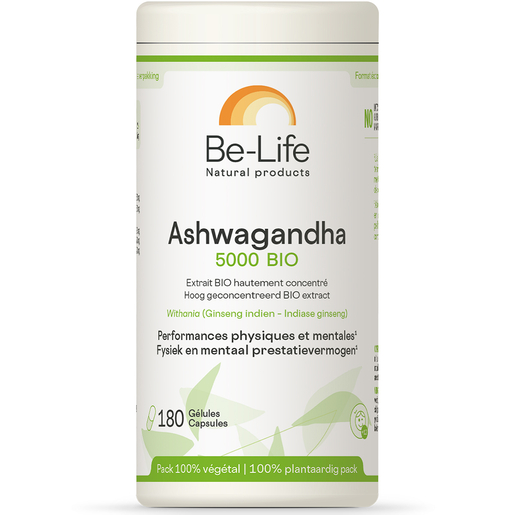 Be Life Ashwagandha 5000 Bio 180 Gélules | Déprime